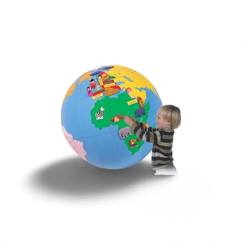 Giant World Globe – 184 attachable Felt Names And Motifs 85cm - Image 1