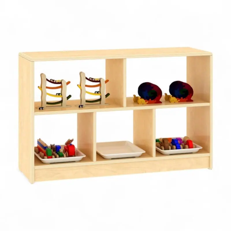 Premium Wooden Children's 5-grid cabinet - Image 1