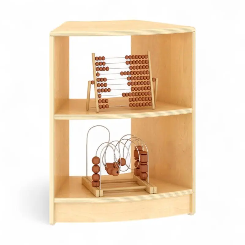 Premium Wooden Children's 2-layer 45° curved cabinet - Image 1