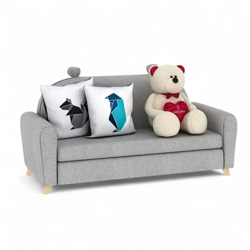 Premium Wooden Cotton Linen Children's M-Double sofa - Image 1