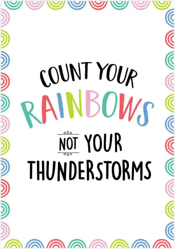 Count Your Rainbowsé  (Rainbow Doodles) Inspire U Poster