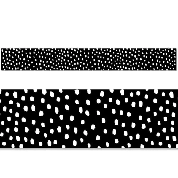 Messy Dots On Black Border (Core Decor, Ez Border)