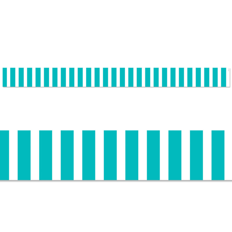 Turquoise Bold Stripes Border (Core Decor, Ez Border) - Image 1