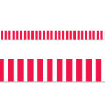 Poppy Red Bold Stripes Border (Core Decor, Ez Border)