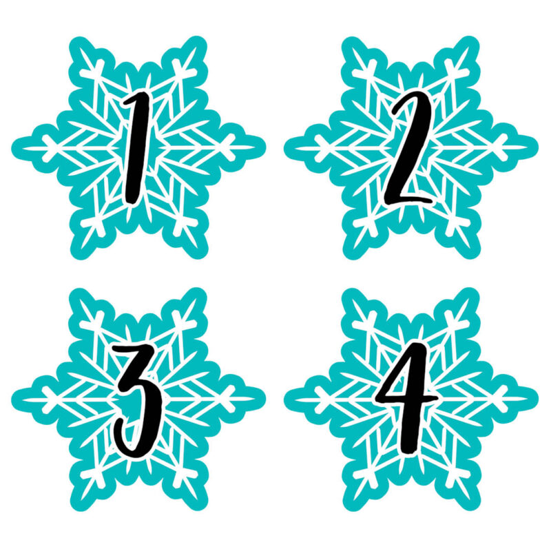 Snowflakes Calendar Days - Image 1