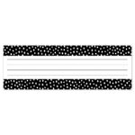 Messy Dots On Black (Core Decor) Name Plate