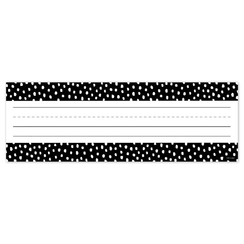 Messy Dots On Black (Core Decor) Name Plate - Image 1