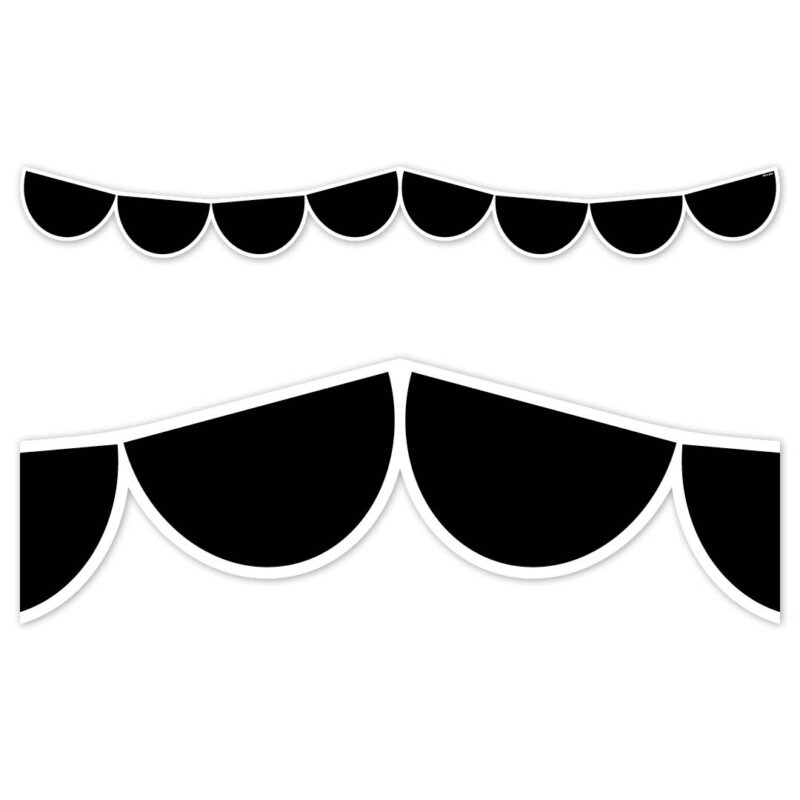 ⁦نقاط سوداء نصفية (ديكور أساسي، إطارات تزيين سبورة سهلة)⁩ - الصورة ⁦1⁩