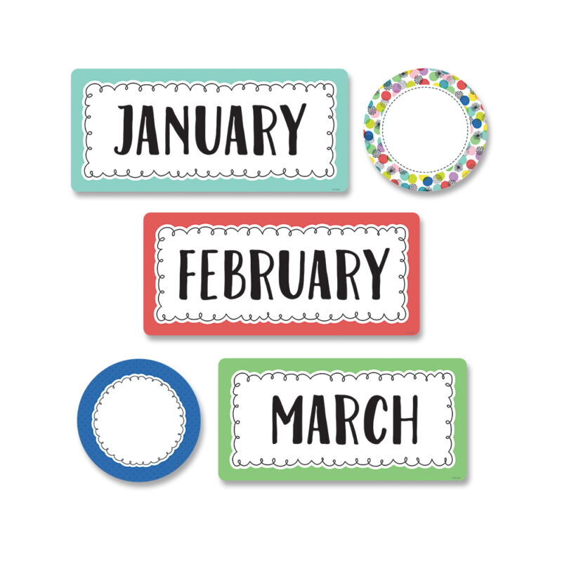 Color Pop Months Of The Year Mini-Bulletin Board - Image 1