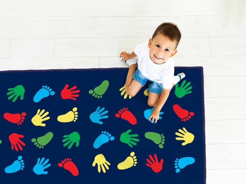 Deco mat - loop - motricity feet & hands+ 2 dice hok-12116