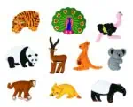 Wild animals motifs set 2