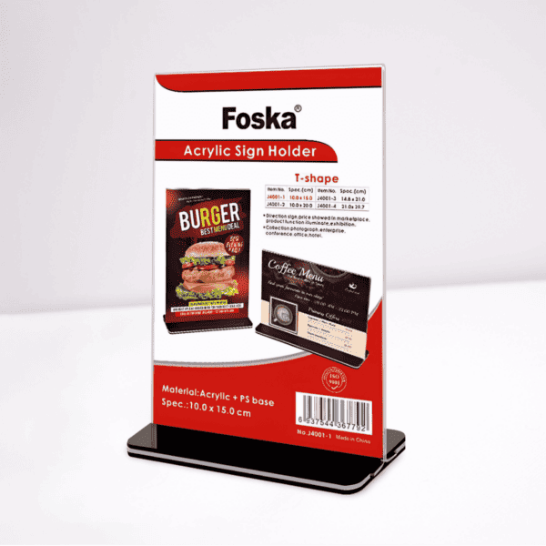 Foska - Acrylic Sign Holder 21x29.7cm