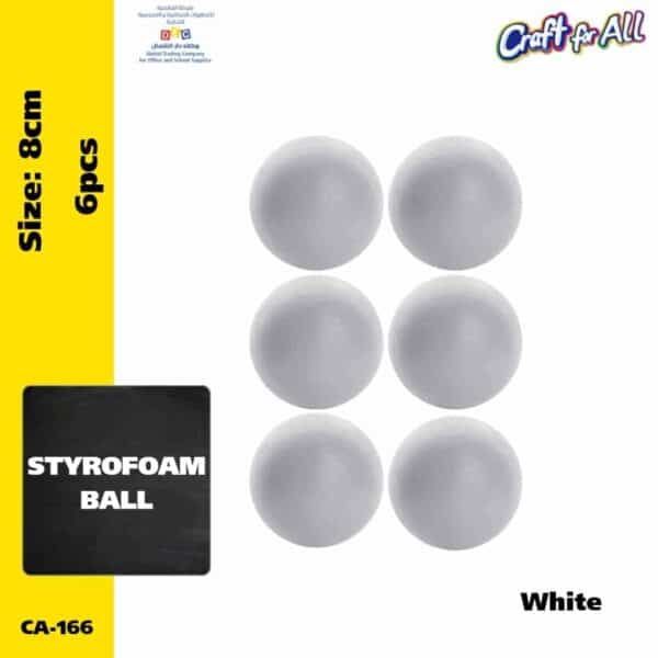Styrofoam Ball 8cm 6 pcs