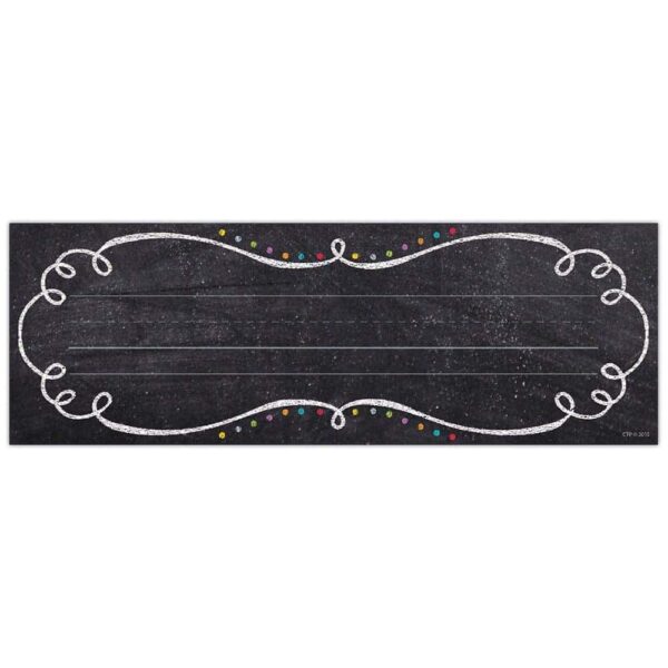 Chalk It Up! Swirls and Twirls Name Plates CTP-4463