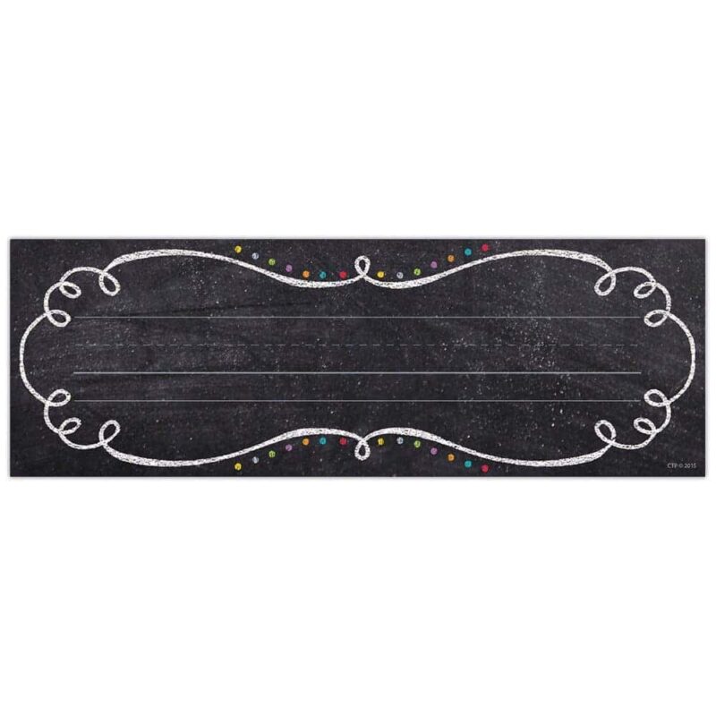 Chalk it up! Swirls and twirls name plates ctp-4463