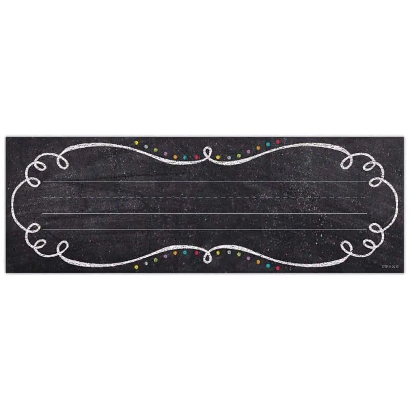 Chalk It Up! Swirls and Twirls Name Plates CTP-4463