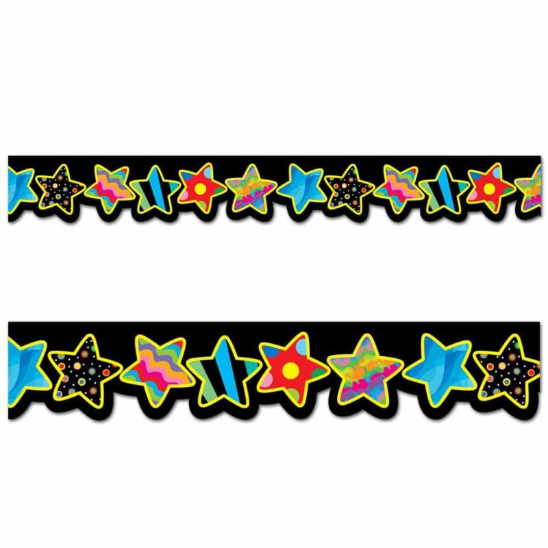 Poppin' patterns stars border ctp-5841