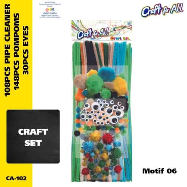PomPom & Pipe Cleaner Craft Pack -Motif 06