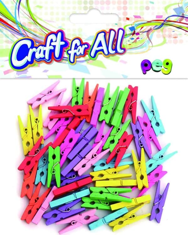 Colored wooden Peg 48pcs