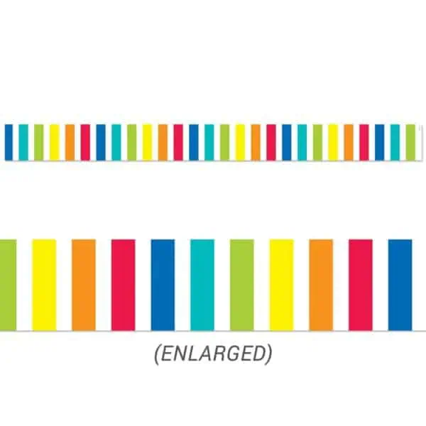 Rainbow Bold Stripes Border CTP-10074