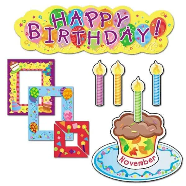 Birthdays Mini Bulletin Board Set CTP-0611