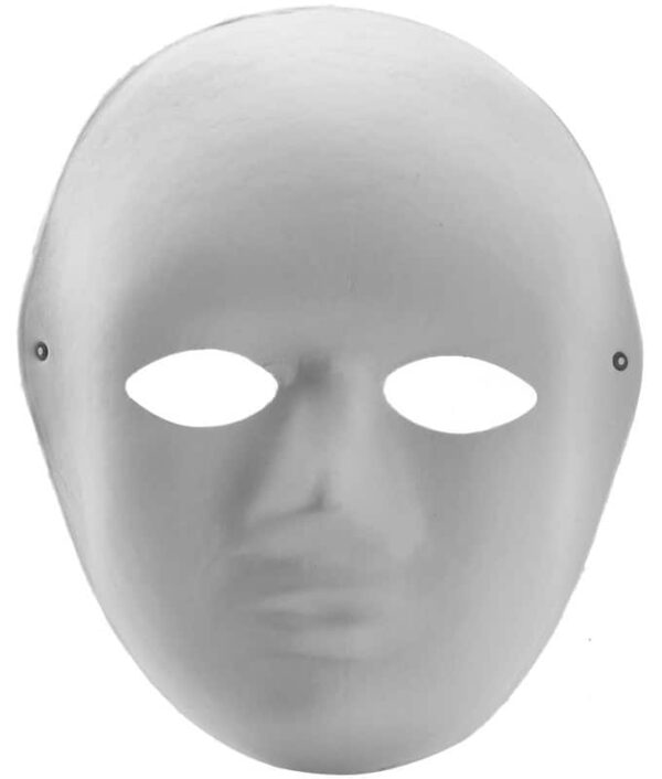DIY Full Face Paper Paintable Masks - Large