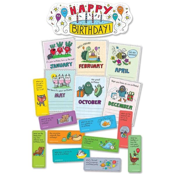 So Much Pun! Happy Birthday Bulletin Board CTP-3107