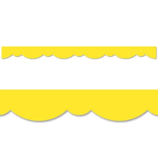 Yellow Stylish Scallops Border CTP-8565