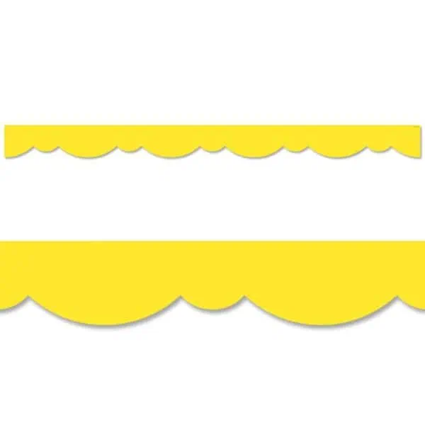 Yellow Stylish Scallops Border CTP-8565