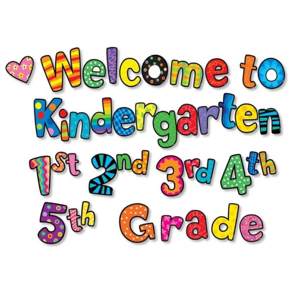 Poppin' Patterns Welcome to Kindergarten, 1st-5th Grade Punch-Out Phrases CTP-2128
