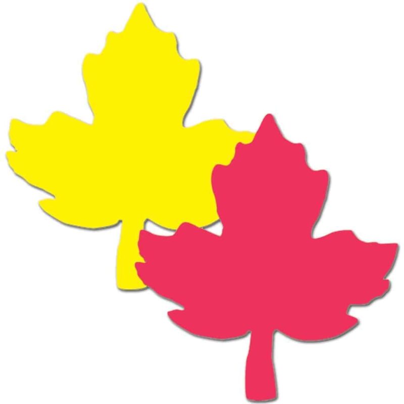 Autumn leaf two-color calendar cut-outs ctp-4951
