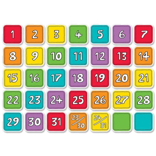 Colorful Calendar Days CTP-8234