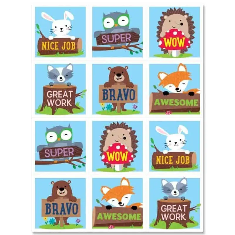 Woodland Friends Rewards Stickers CTP-8753