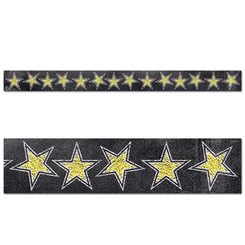 Chalk It Up! Gold Stars Border CTP-0241