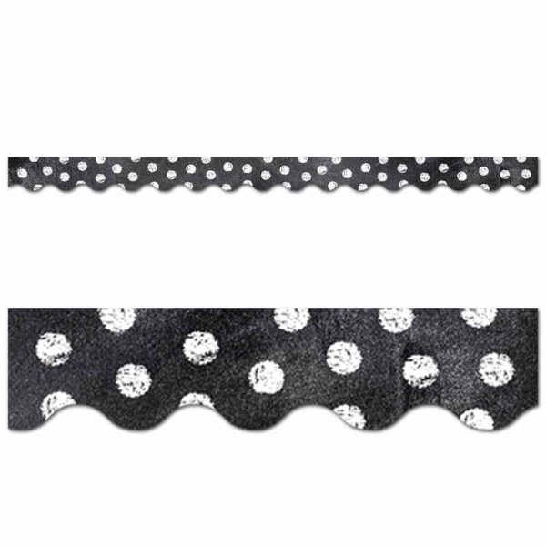 Chalk It Up! Dots on Chalkboard! White Border CTP-0222