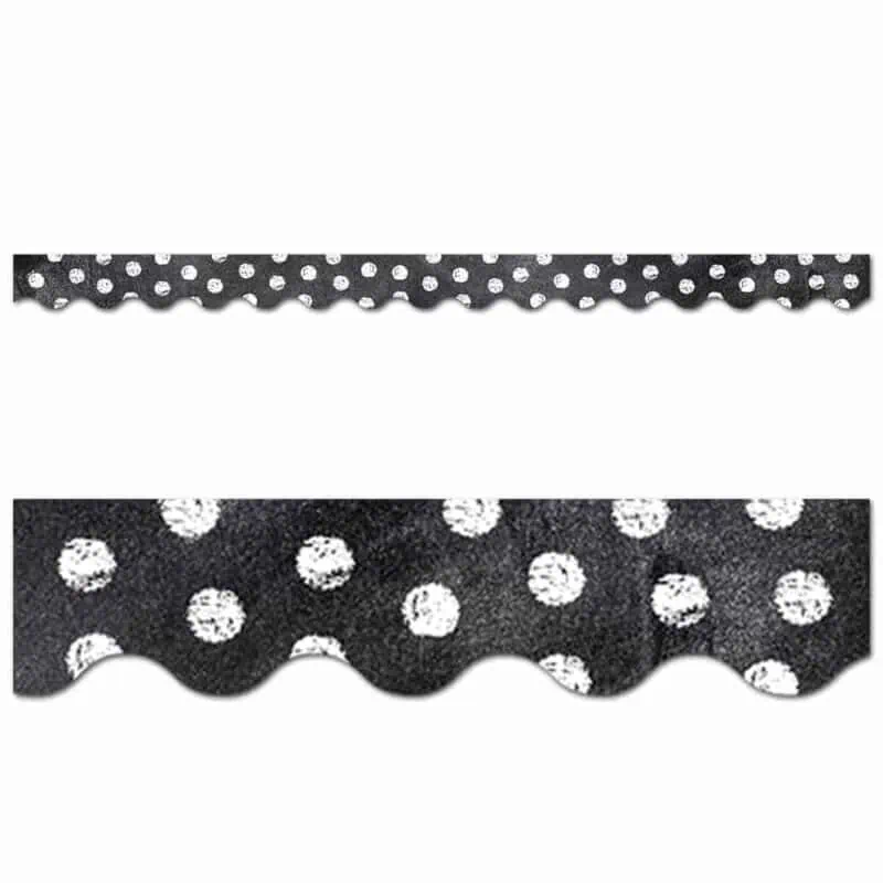 Chalk It Up! Dots on Chalkboard! White Border CTP-0222