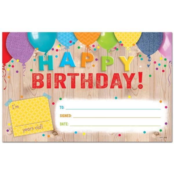 Upcycle Style Happy Birthday! Award CTP-2518