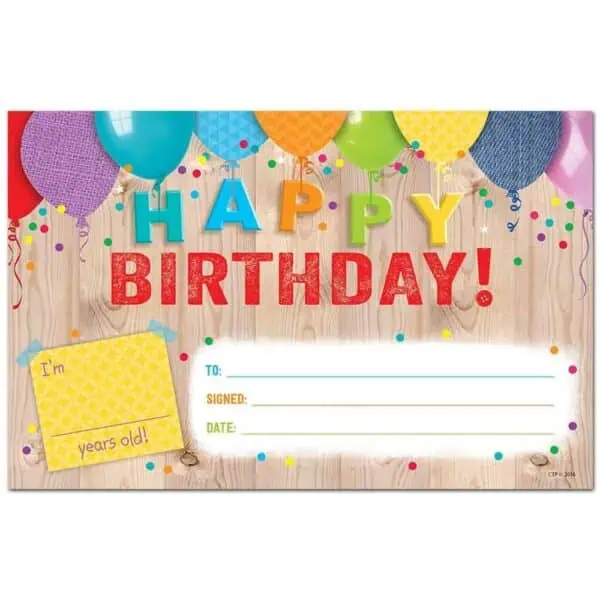 Upcycle Style Happy Birthday! Award CTP-2518