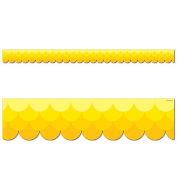 Painted Palette Ombre Yellow Scallops Border CTP-0180