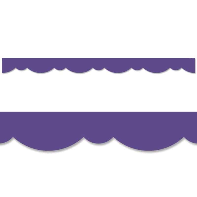 Ultra violet stylish scallops border ctp-8571