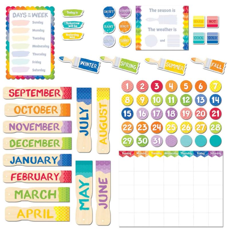 Painted palette calendar set ctp-4708