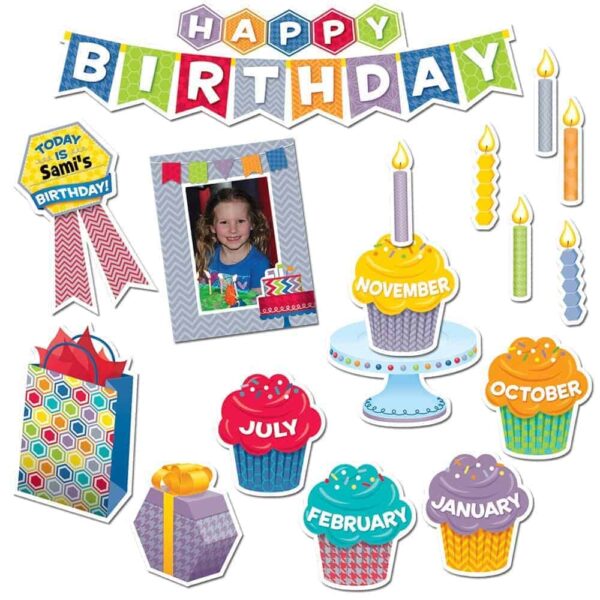 HexaFun Happy Birthday Mini Bulletin Board Set CTP-6958