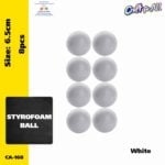 Styrofoam Ball 6.5cm 8 pcs