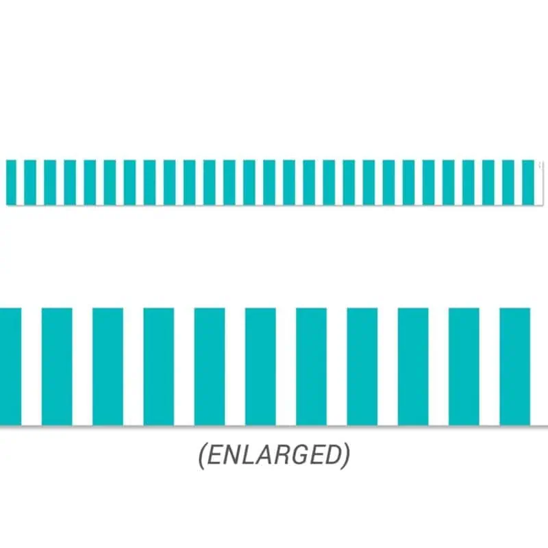 Turquoise Bold Stripes Border CTP-10067