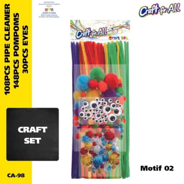PomPom & Pipe Cleaner Craft Pack -Motif 02