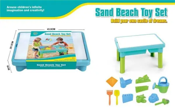 Toddler Sensory Sand and water Table set with 11 accessories