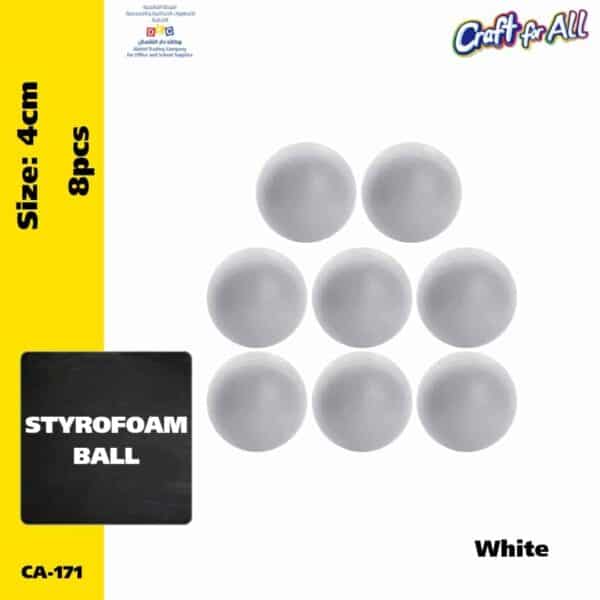 Styrofoam Ball 4cm 8 pcs