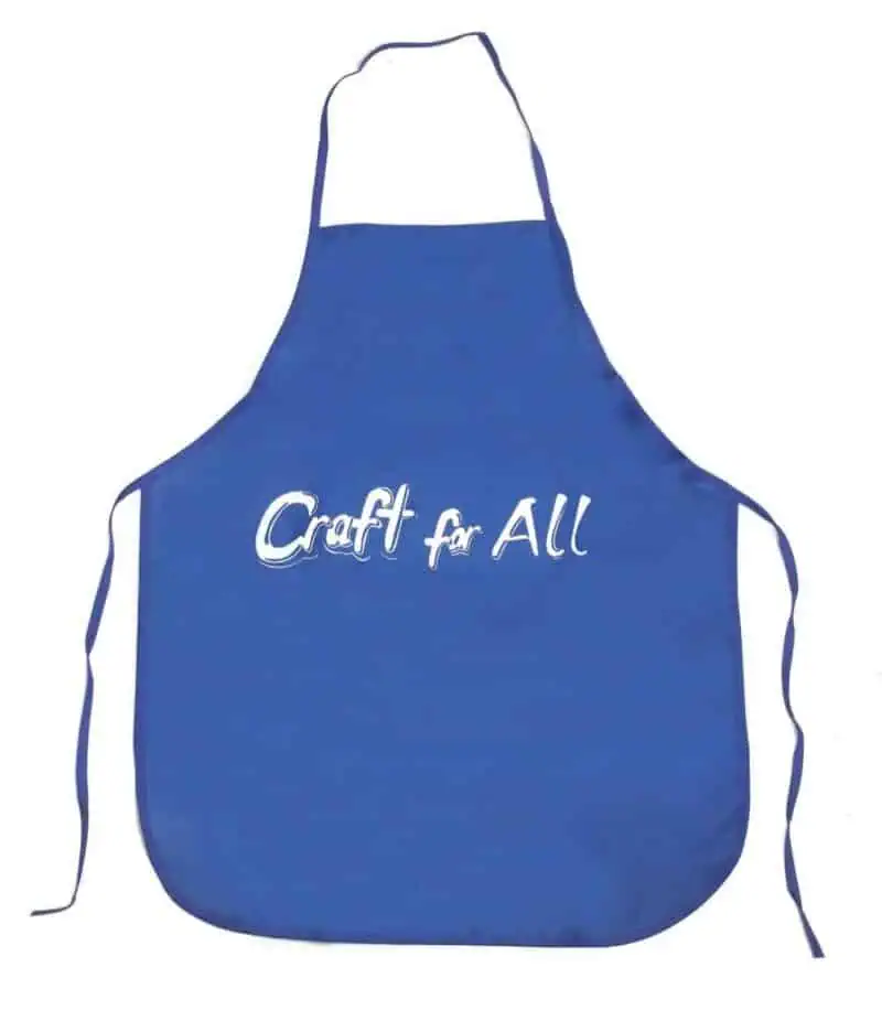 Blue Sleeveless Painting apron for kids 50x60cm