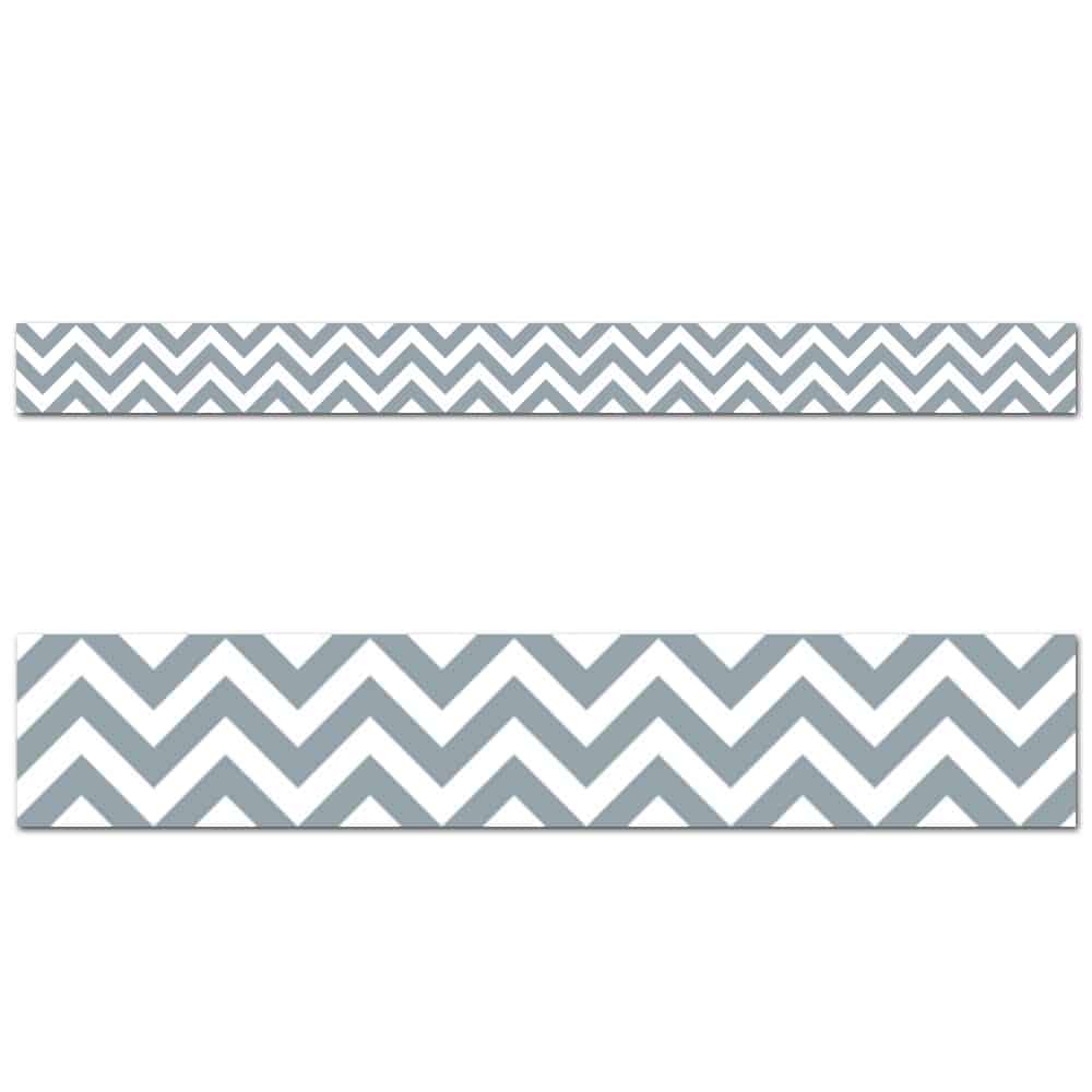Slate gray chevron border ctp-0167