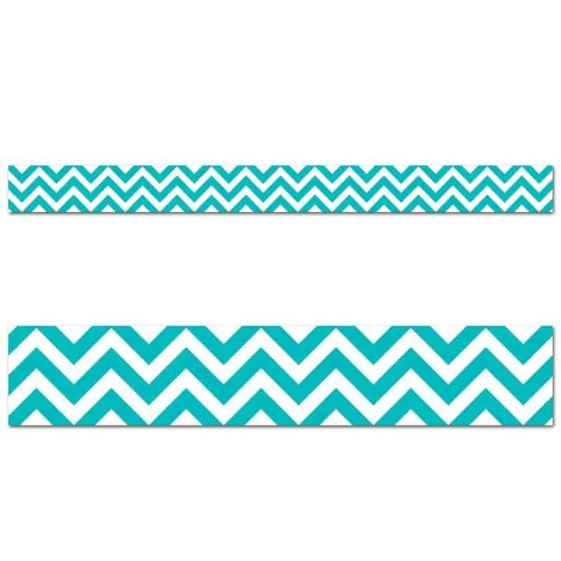 Turquoise Chevron Border CTP-0169